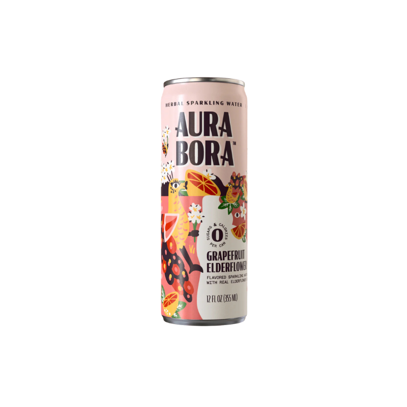 Aura Bora | Elderflower Grapefruit Sparkling Water