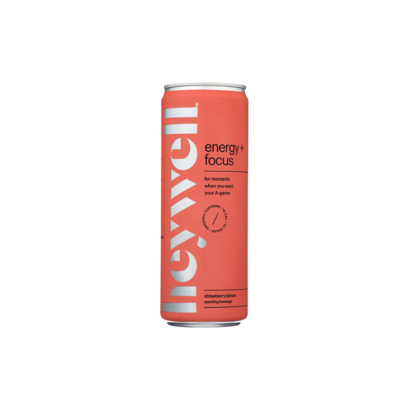 Heywell Energy + Focus Sparkling Strawberry Lemon