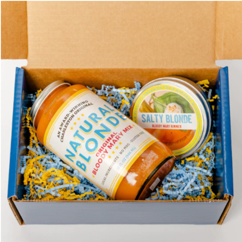 
                      
                        Natural Blonde 1 jar gift set with salt rimmer
                      
                    