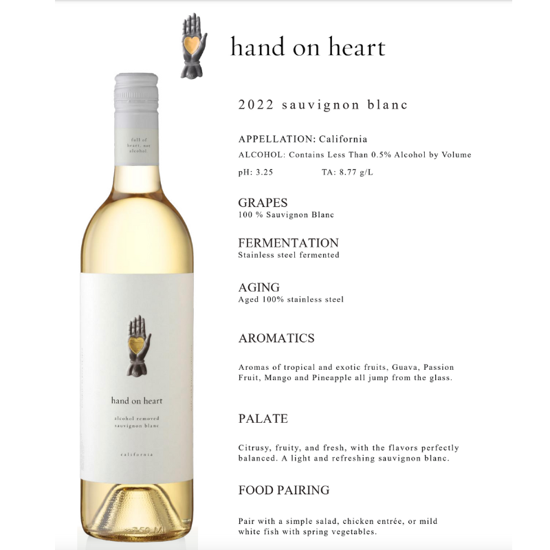 
                      
                        Hand on Heart Sauvignon Blanc
                      
                    