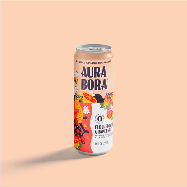 Aura Bora | Elderflower Grapefruit Sparkling Water